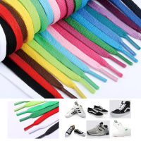 【Hot Sale Item】เชือกผูกรองเท้า High Bang Polyester ชั้นเดียว 8mm Shoelaces Colorfast Flat Shoelaces