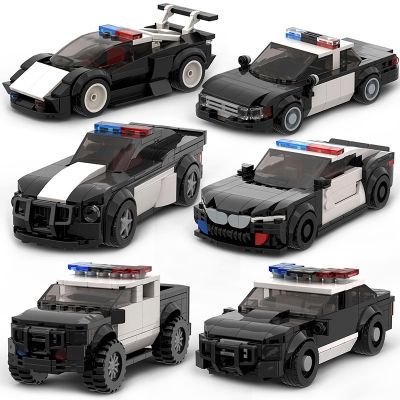 รถม็อครถตำรวจเมืองวิคตอเรียรถลาดตระเวนหน่วยสวาทลาดตระเวน M5 M8แชมป์ความเร็วบล็อกตัวต่อชุด Kids Toys เทคนิครุ่นรถแข่ง