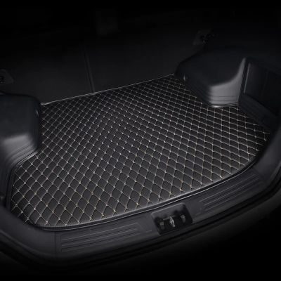 ZRCGL Custom Leather All Inclusive SUV Car Trunk Mat for Peugeot Model 4008 5008 3008 2008 Full Surroun Luggage Pad