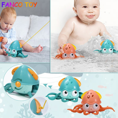 2021 Newest Baby Bath Toys Animal Cute Cartoon Octopus Classic Baby Water Toy Infant Swim Chain Clockwork Toy For Kid