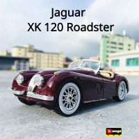 Bburago 1:24 1951 Jaguar XK 120 Roadster จำลองรถ Die Casting รุ่นตกแต่งงานฝีมือของเล่นเครื่องมือของขวัญ