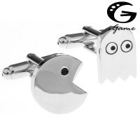 iGame Factory Price Retail Cufflinks For Men Brass Material Cute Pacman Design Cuff Links Free Shipping