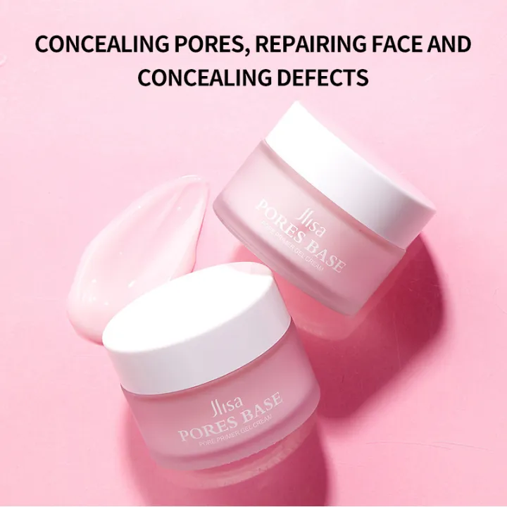 Muslinsha Pore Primer Gel Cream 30g Invisible Pore Mist รองพื้นแต่งหน้า