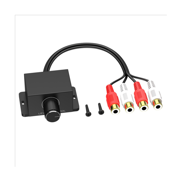 Car Audio Amplifier Bass Level Remote Volume Control Knob 2RCA Male and