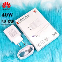 Original Fast Charger 40W 22.5W Supercharge Type C สำหรับ P30 P40 P10 P20 Pro Lite Mate 9 10 Pro Mate 20 V20