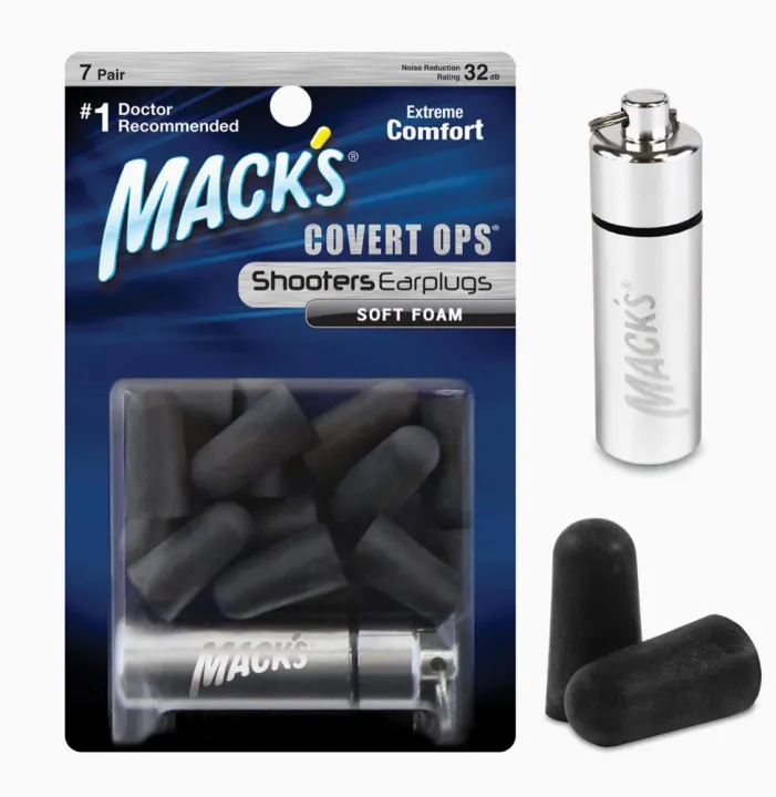 Mack's Covert Ops Maximum Protection Soft Foam Shooters Earplugs, 7