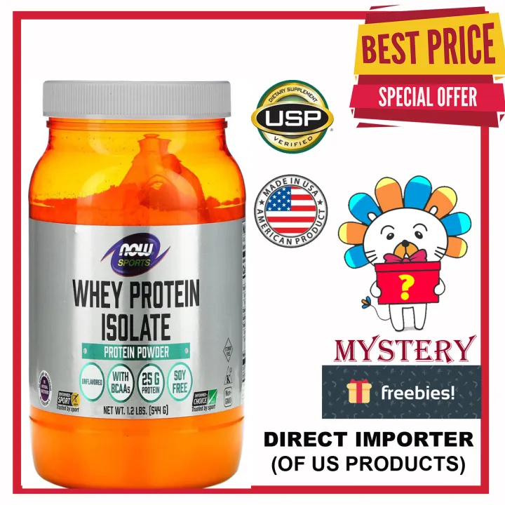 Now Foods, Sports, Whey Protein Isolate, Unflavored, 1.2 lbs (544 g