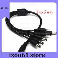 ixoo61 store 1 Female to 6 Male DC Power Jack Adapter 6 Way Splitter Plug Connector Cable Supply for Led Strip Light CCTV Camera