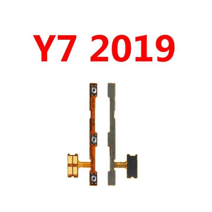 สำหรับ-huawei-y5-y6-y9-y7สวิตช์ปรับระดับเสียงปุ่มเปิดปิด2019กุญแจปุ่มด้านข้างอะไหล่สายเคเบิลเฟล็กซ์