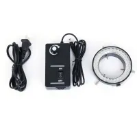 【Limited edition】 Adjustable 6500K 56 LED Ring illuminator Lamp For Industry Stereo Microscope Lens Camera Magnifier 110V-240V Adapter