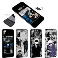 Casing หรับ iPhone 14 13 11 Pro Max 11 Mini 8+ 8 Plus FUL23 Jujutsu Kaisen Gojo Satoru Anime Pattern Phone เคสโทรศัพท์ อ่อนนุ่ม TPU Shockproof Black ปก