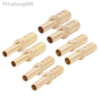 brass 2 Pcs Barbed Fitting Splicer Brass Hose Barb Reducer Hex Reducing Barbed Connector pipe connection