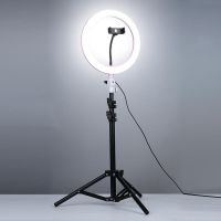 ชุดวางมือถือ ถ่าย Selfie ถ่ายภาพ Live สด ร้องเพลง ถ่ายทอดสด ใส่มือถือได้ 1ตัว พร้อมไฟ LED Ring Light  ถ่ายรูปเหมือนในสตูดิโอ ปรับความสว่างได้ 3แบบ 3ระดับ