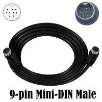 1/2/3m Mini Din 9pin Male To 9pin Male Extention  Adapter Cable for DVDs Home Sound Cards Entertainment System K1KF  Cables