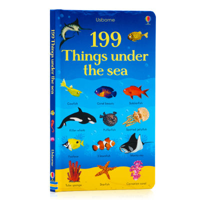 199 marine animal word learning books 199 things under the sea English original picture book childrens picture encyclopedia childrens seabed animal enlightenment early education cognition picture book seabed animal cognition