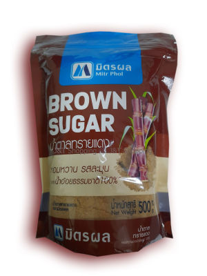 มิตรผลน้ำตาลทรายแดง Mitr Phol มิตรผล Brown Sugar (หอมหวานจากน้ำอ้อยแท้100%) 500 กรัม