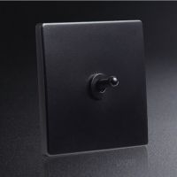 86 Type Retro Black Wall Lamp Brass Toggle Switch 1-4 Gang Single Dual Control 2 Way Light Switch 10A 250V Electrical Circuitry  Parts