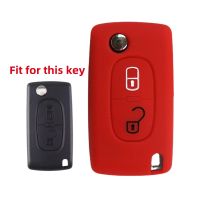 2 Silicone Car Cover Holder 308 207 307 3008 5008 Fob Citroen C3 C4 C8 Keys Accessories