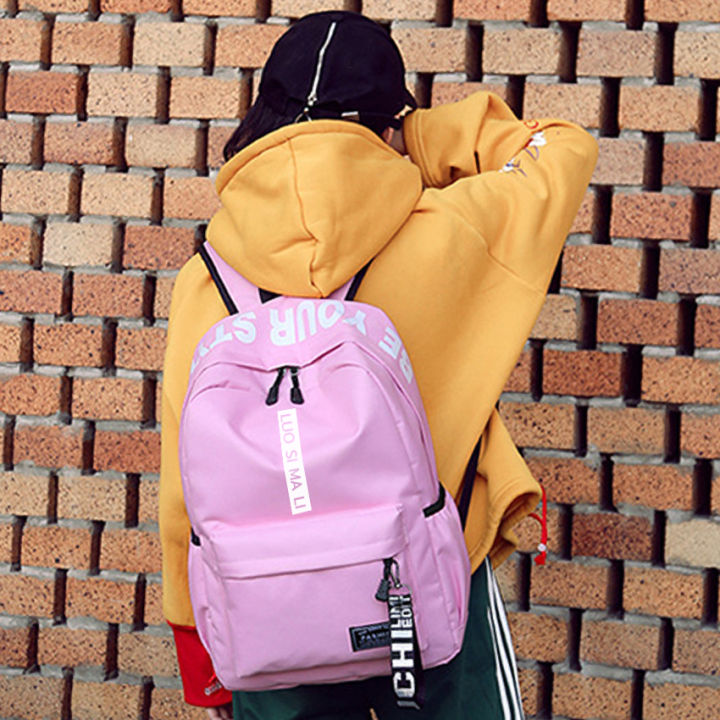 nqt84-backpack-กระเป๋าเป้-กระเป๋าผ้า-กระเป๋าหนังสือ-กระเป๋านักเรียน-กระเป๋าแฟชั่น2020-กระเป๋าสะพายผช-กระเป๋าสะพายผญ-กระเป๋าว