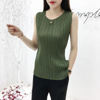 Clothing Fashion Pleated Basic Vest Loose