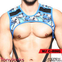 Andrew Christian Sportswear - Shockwave C-Ring Mesh Party Harness by TonyJocks สายรัดหน้าอก BDSM S&amp;M ปาร์ตี้ sexy