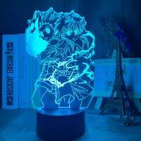 โคมไฟกลางคืน3มิติอะนิเมะฮันเตอร์ X ฮันเตอร์สำหรับเด็กตกแต่งห้องนอนเด็ก Nightlight Dropshipping มังงะของขวัญนักล่า X ฮันเตอร์ไฟกลางคืนไฟกลางคืน
