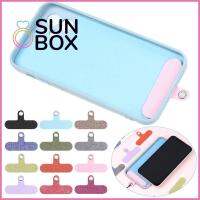 SUN BOX หลากสี สากล DIY เปลี่ยน สายแพทช์เชือก ปะเก็นการ์ด คลิปสาย Snap สายคล้องโทรศัพท์มือถือ