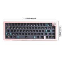 Xiao Wireless Mechanical Hot Swappable Keyboard 3โหมด GMK67 RGB Backlight Keyboard พร้อมสวิตช์หมุนสำหรับ ESports Gaming Office