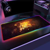 Fnatic Team Mousepad RGB Pc Gaming Mouse Pad League of Legends Gamer Keyboard Desk Mat Mausepad Valorant Varmilo Mice Computer