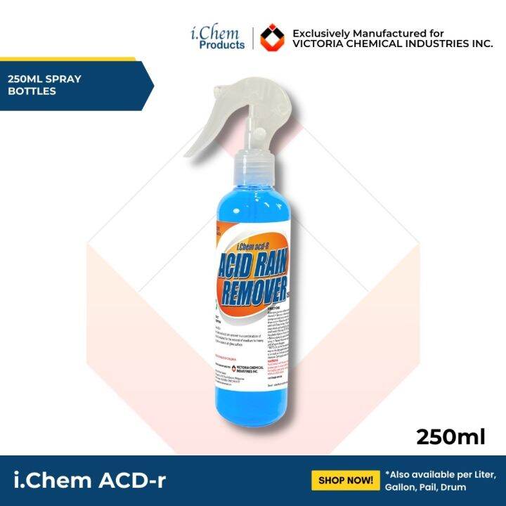 ACID RAIN REMOVER 250ml SPRAY BOTTLE (WATERMARKS REMOVER GLASS RESTORER