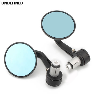 Motorcycle Bar End Mirror 25mm Handlebar Hand Grips Cable Rearview Mirrors For Honda Yamaha Ducati Bobber Chopper Boulevard VN