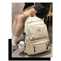 [พร้อมส่ง]กระเป๋ากระเป๋าเป้ผู้หญิงแฟชั่นเกาหลี กระเป๋าเป๋ผ้าไนล่อนกันน้ํา กระเป๋านักเรียนวัยรุ่นสวยๆ ใส่ของได้เยอะ ของขวัญให้แฟน