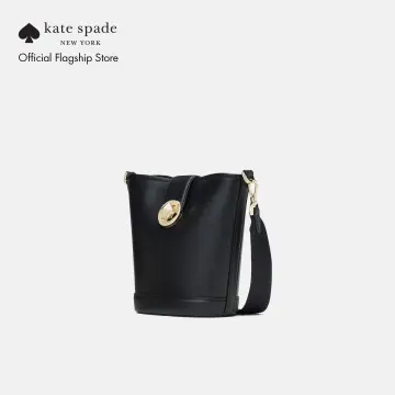 Kate Spade Rosie Bucket Bag Pebbled Leather Black