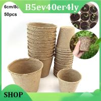 B5ev40er4ly Shop 50x Plant Starter Seed Paper Grow Pot Nursery Cup growing box Tray veg planter garden Flower for veg Biodegradable Eco-Friendly