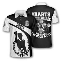 2023 Sports Darts Beer Club Game 3D Printing Summer Polo Shirt Street Wear Short Sleeve T-shirt