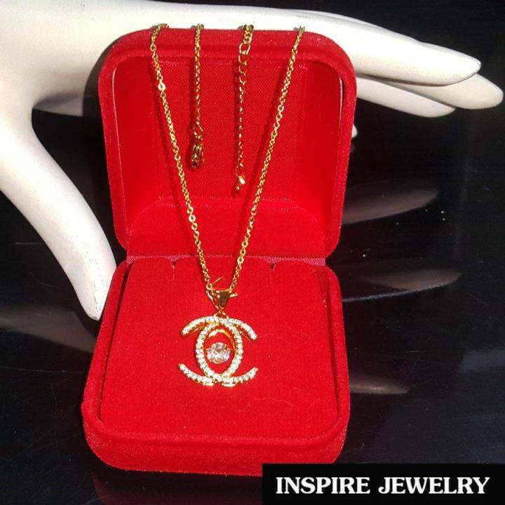 inspire-jewelry-จี้เพชรcz-พร้อมสร้อยคอ-งานแฟชั่นอินเทรนสุดๆ-มีเพชรดุ๊กดิ๊กเม็ดกลาง-เพชรน้ำงาม-เล่นไฟสุดๆ-ฝังหนามเตย-งานจิวเวลลี่-ใส่กับเสื้อผ้าไทย-ชุดไทย-ผ้าสไบ-หรือใส่ประดับ-ผ้าซิ่น-ผ้าถุง-ผ้าไหม-ตาม