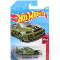 Hot Wheels 1:64นิสสันสกายไลน์จีทีอาร์ BN R34 45ของสะสมรถโลหะผสมหล่อตายของขวัญตกแต่งโมเดล