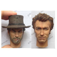 A16 Scale คาวบอย Clint Eastwood สกปรก Harry Head Sculpt สำหรับ12นิ้ว Action Figures DIYM