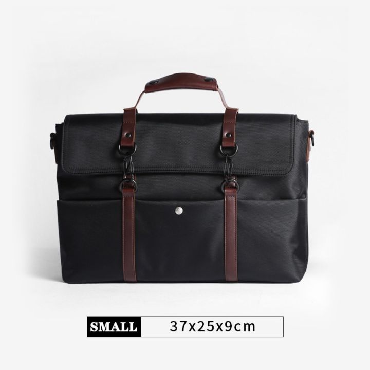 full-design-กระเป๋าแล็ปท็อป-สะพายข้าง-สีดํากากี-ขนาด-14-15-6-นิ้ว-สําหรับทํางาน