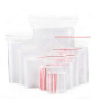 100pcs PE Zip Lock Plastic Bags Reclosable Transparent Bag Vacuum Storage Bag Poly Clear Bags