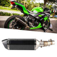 ระบบท่อไอเสีย MidPipe SlipOn Muffler พร้อม DB Killer Fit สำหรับ Kawasaki Ninja 250R 250 300 Z250 Z300 20082017