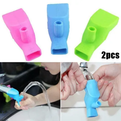 2pcs Silicone Faucet Extender For Kids Water Saving Extension Tap Filter Nozzle Adapter Bathroom Kitchen Sink Spray Kitchen Tool