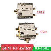 DC 0.1MHZ-6GHz สวิตช์ SP4T สวิตช์ RF 1ถึง24 RF เสาเดียวสี่โยนสวิตช์วงสลับไมโครเวฟสวิตช์อิเล็กทรอนิกส์