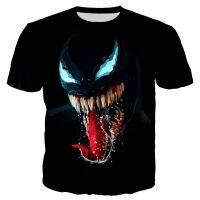 HX ขายร้อน3D พิมพ์ภาพยนตร์ VENOM villain Skull ผู้หญิง mennet shortsleeve Tops