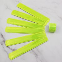 2pcs Bicycle Reflective Strips Safety Trouser Legs Tie Strap Reflective Material Tape Traffic Safety Rain Coat Reflective Tape Safety Cones Tape