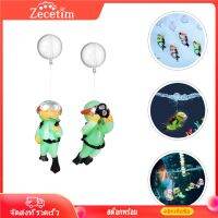 Zecetim 2pcs เรืองแสงในเครื่องประดับถังปลามืดเครื่องแต่งกาย