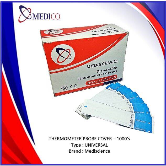 ♤Mediscience Oral Thermometer Probe Cover 1000'sbox Lazada