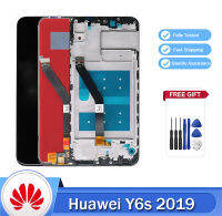 ของแท้เต็มรูปแบบพร้อมกรอบสำหรับโทรศัพท์มือถือ HUAWEI Y6s 2019สัมผัสหน้าจอ Lcd อะไหล่ซ่อมจอสำรอง JAT-L41 L28 LX1 LX3