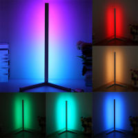 LED Floor Corner Standing Lamp RGB Night Light with Remote Control for Bedroom Living Room Club Party Home Atmosphere Decor Lamp