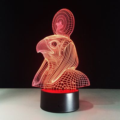 อียิปต์โบราณ Anubis 3D โคมไฟ LED Night Light Illusion 7สีเปลี่ยน Xmas ของเล่นของขวัญ USB Light Friends ของขวัญตกแต่งบ้าน Drop Ship